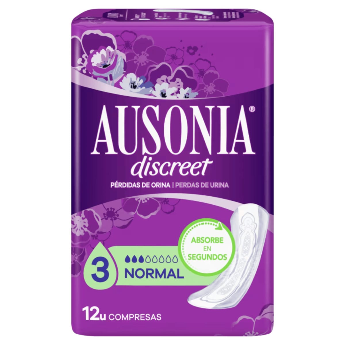 Discreet Compresas Incontinencia Normal 12 u