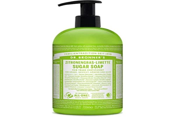 Dr Bronner’s Jabón de Azúcar Lemongrass-Lima – 710ml