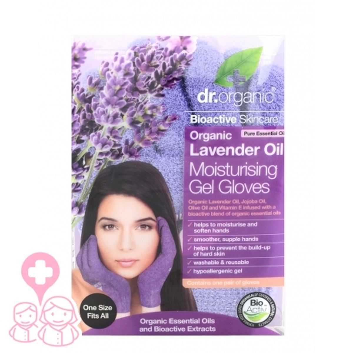 Dr. Organic Guantes de gel de Lavanda