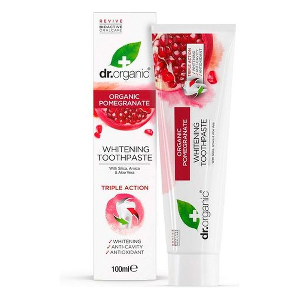 Dr. Organic Pasta de dientes de Granada – 100ml