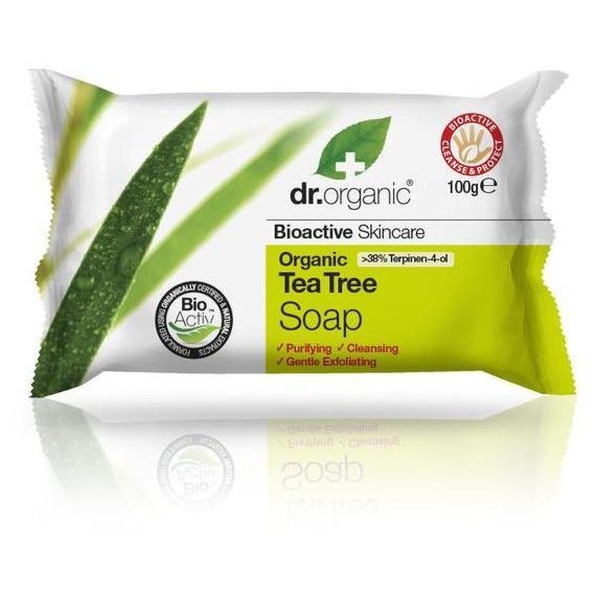 Dr. Organic Pastilla de jabón Aloe Vera ramos – 100g