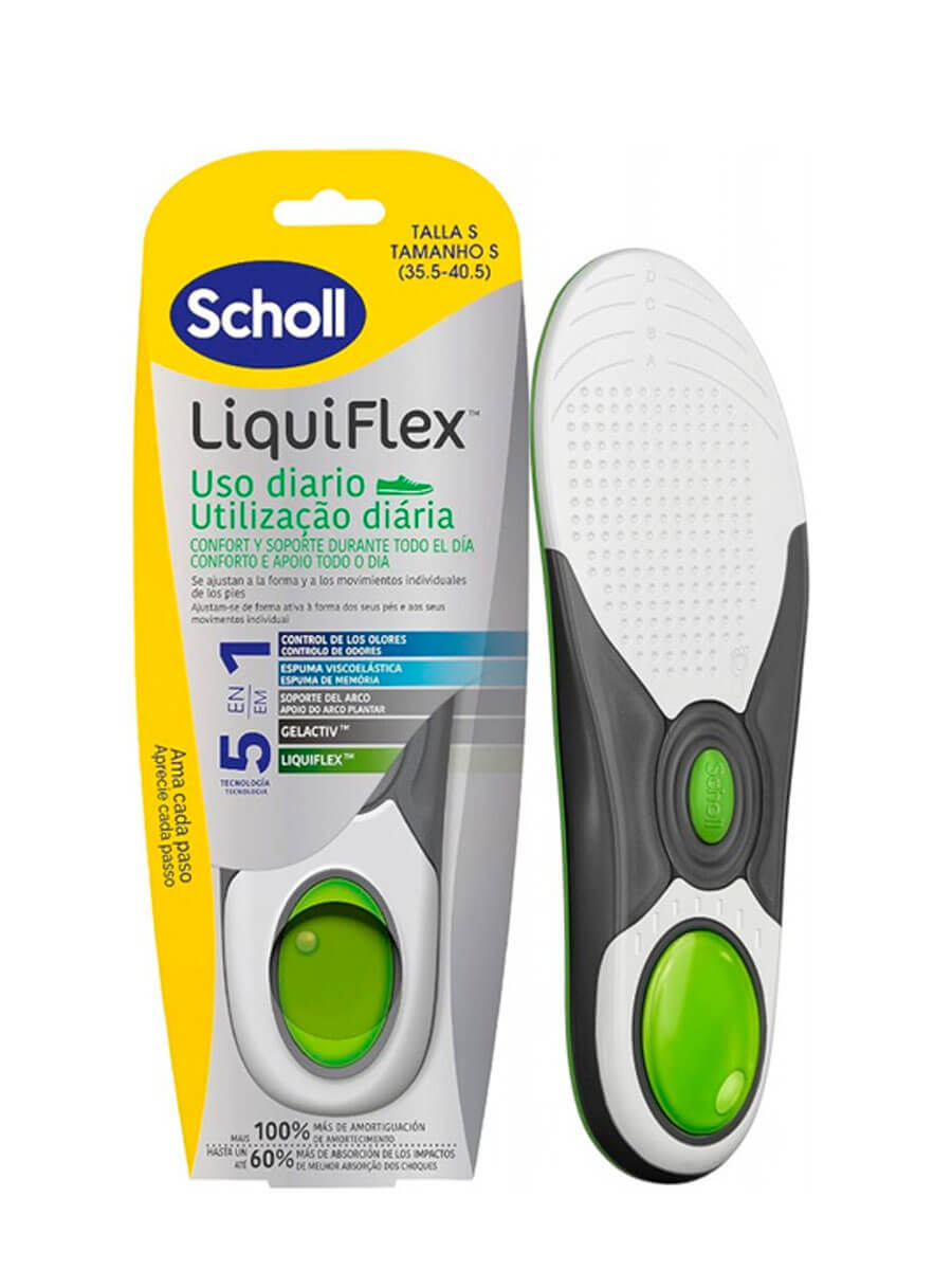 Dr Scholl Liquiflex Plantillas Uso Diario Talla S 1 Par