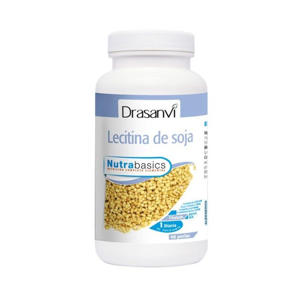 Drasanvi Lécithine de soja 1200 mg 48 perles nutrabasiques