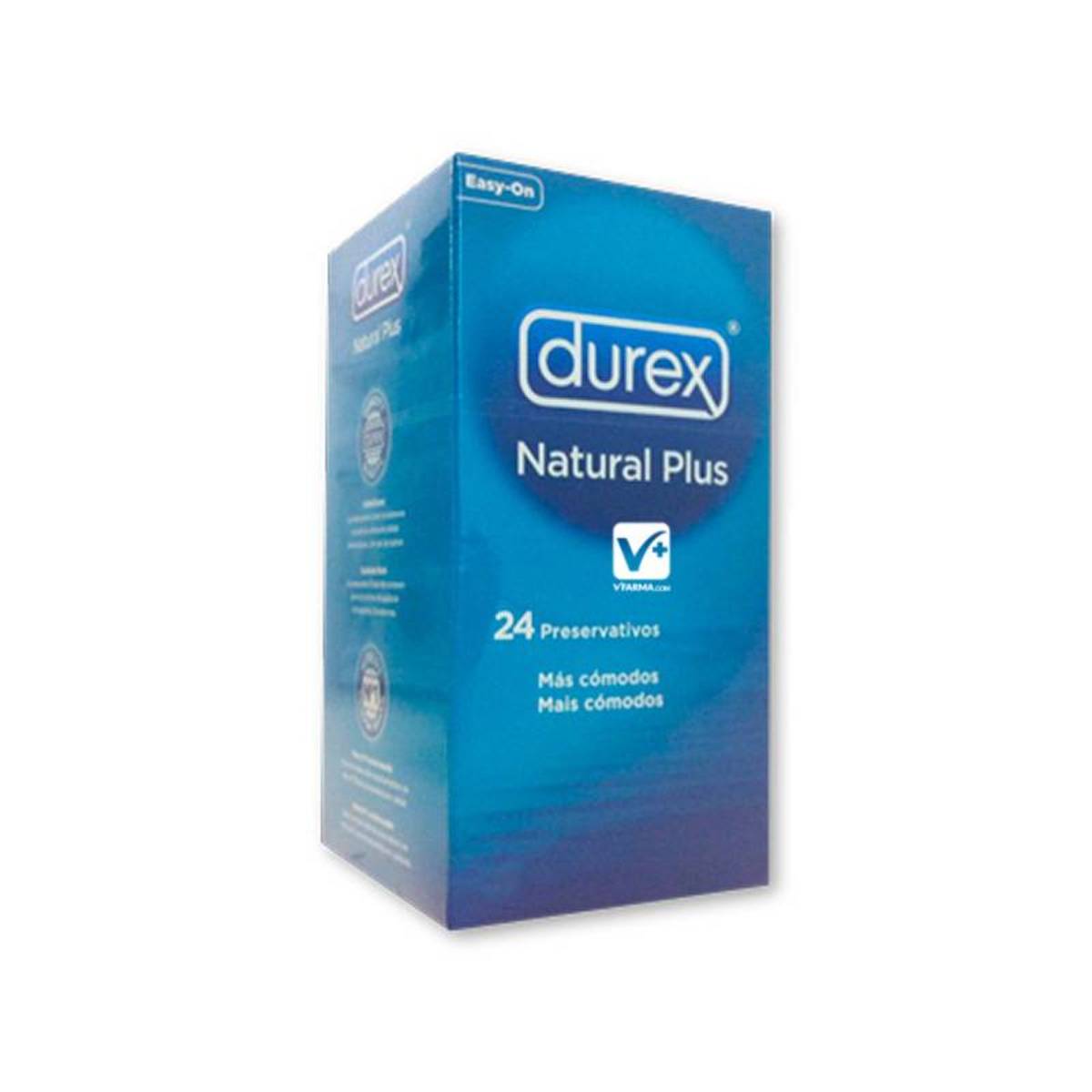 Durex natural plus easy on 24 preservativos