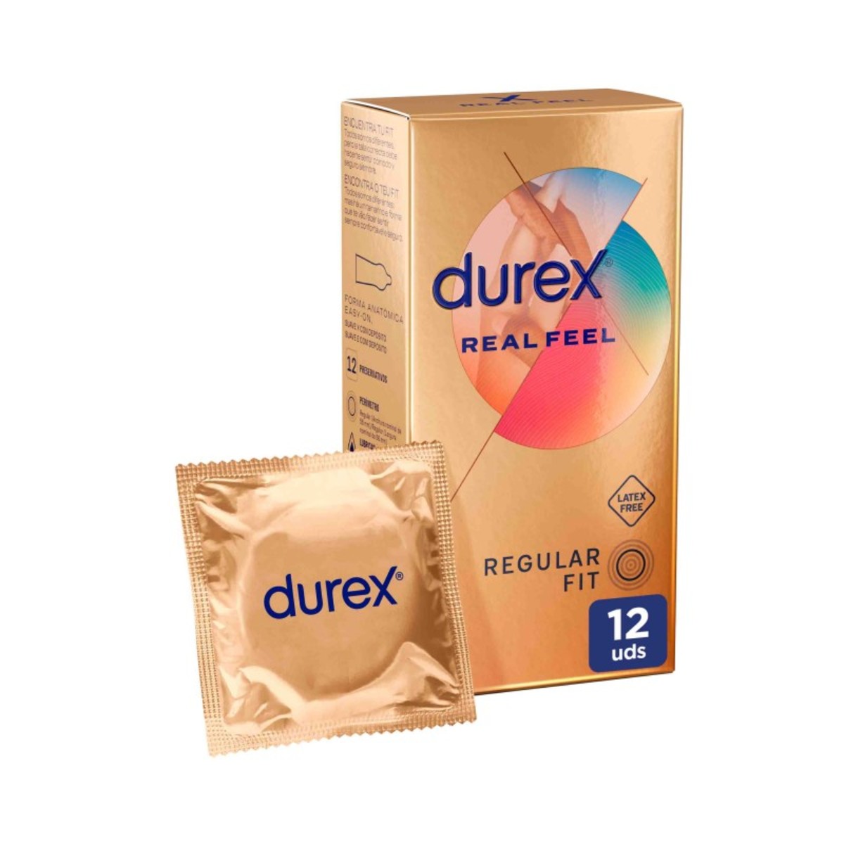 Durex real feel 12 preservativos