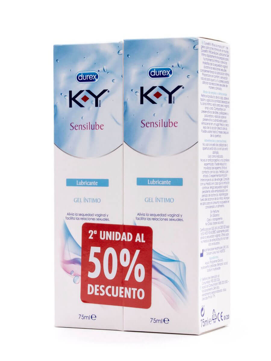 Durex Sensilube Ky Duplogel Lubricante Hidrosoluble Intimo 2X75 ml