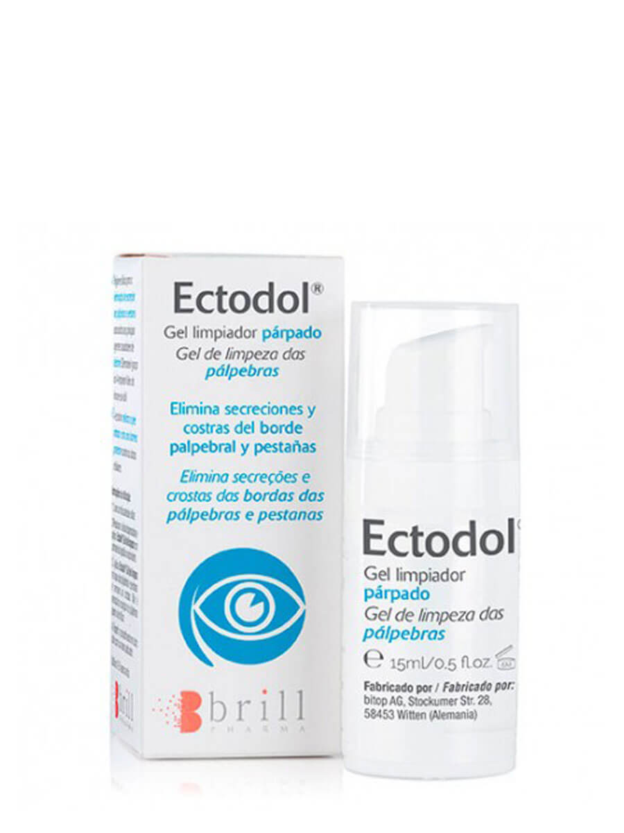 Ectodol gel limpiador párpados 15ml