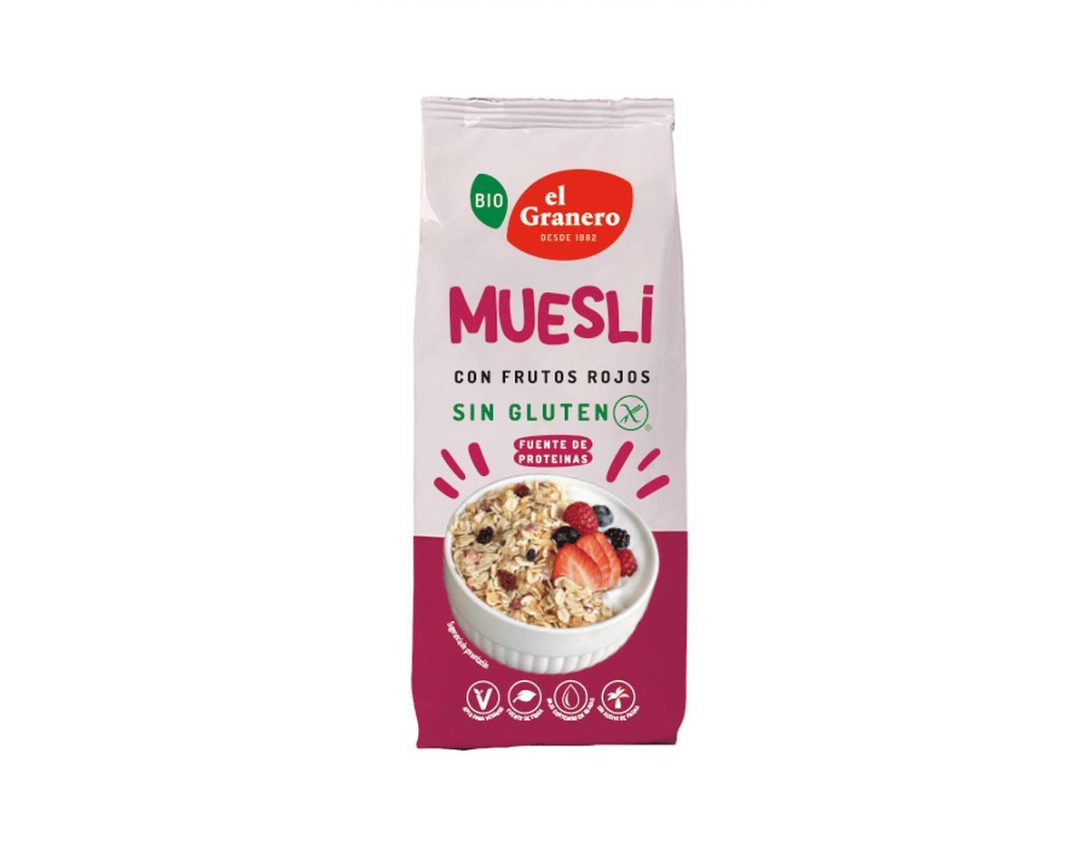 El Granero Integral Muesli con frutos rojos Sin Gluten Bio ramos – 375g