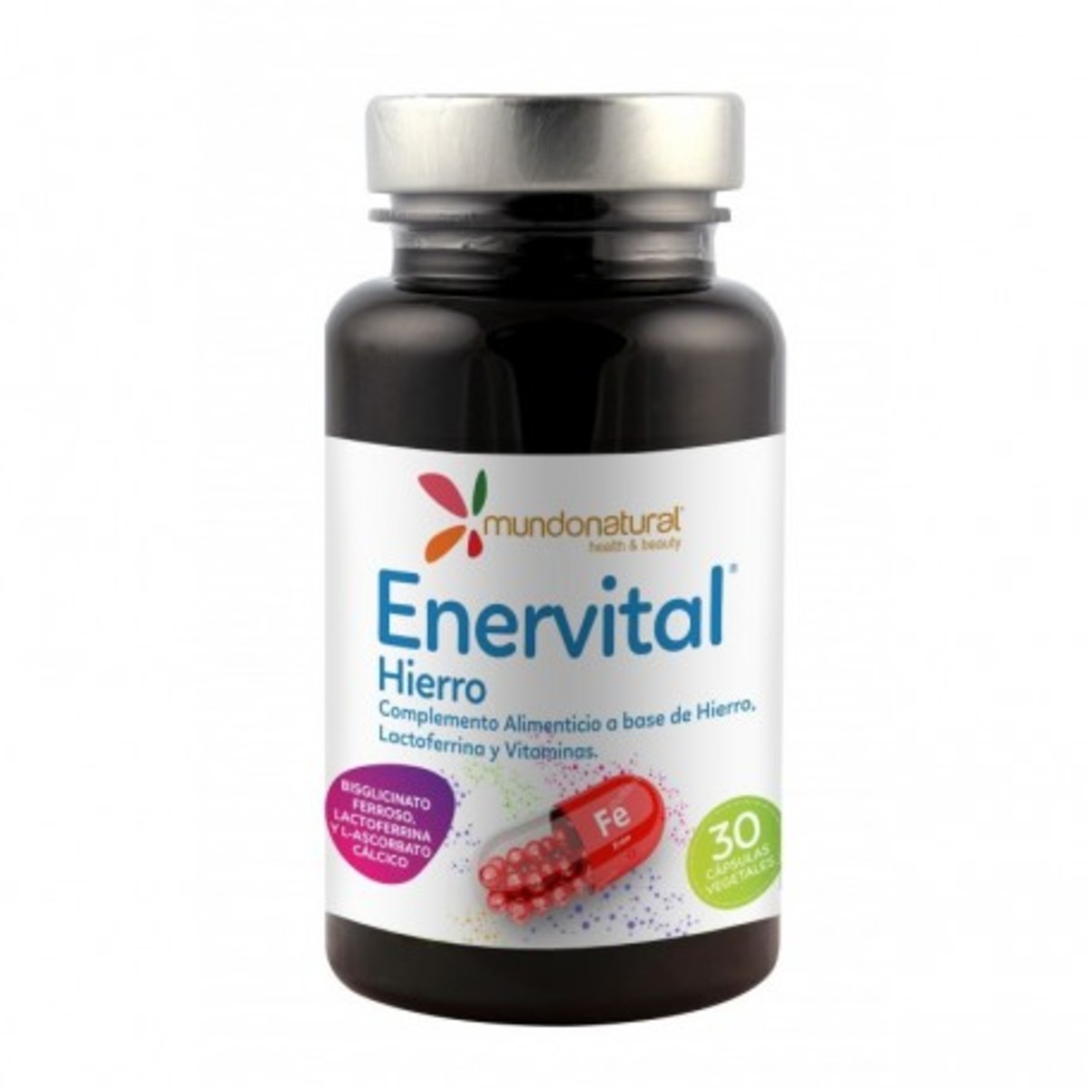 Enervital Hierro 30 Cápsulas Mundo Natural