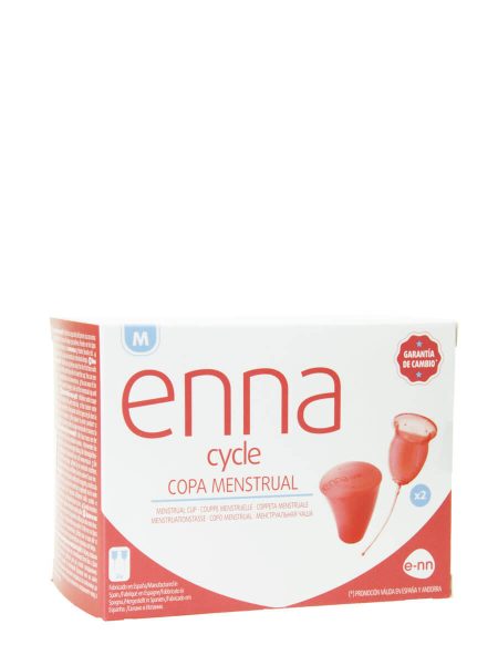 Enna cycle Menstruationstasse 2 Einheiten Größe M + Sterilisator