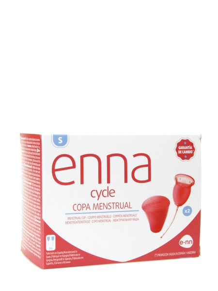 Enna cycle Menstruationstasse 2 Einheiten Größe S + Sterilisator