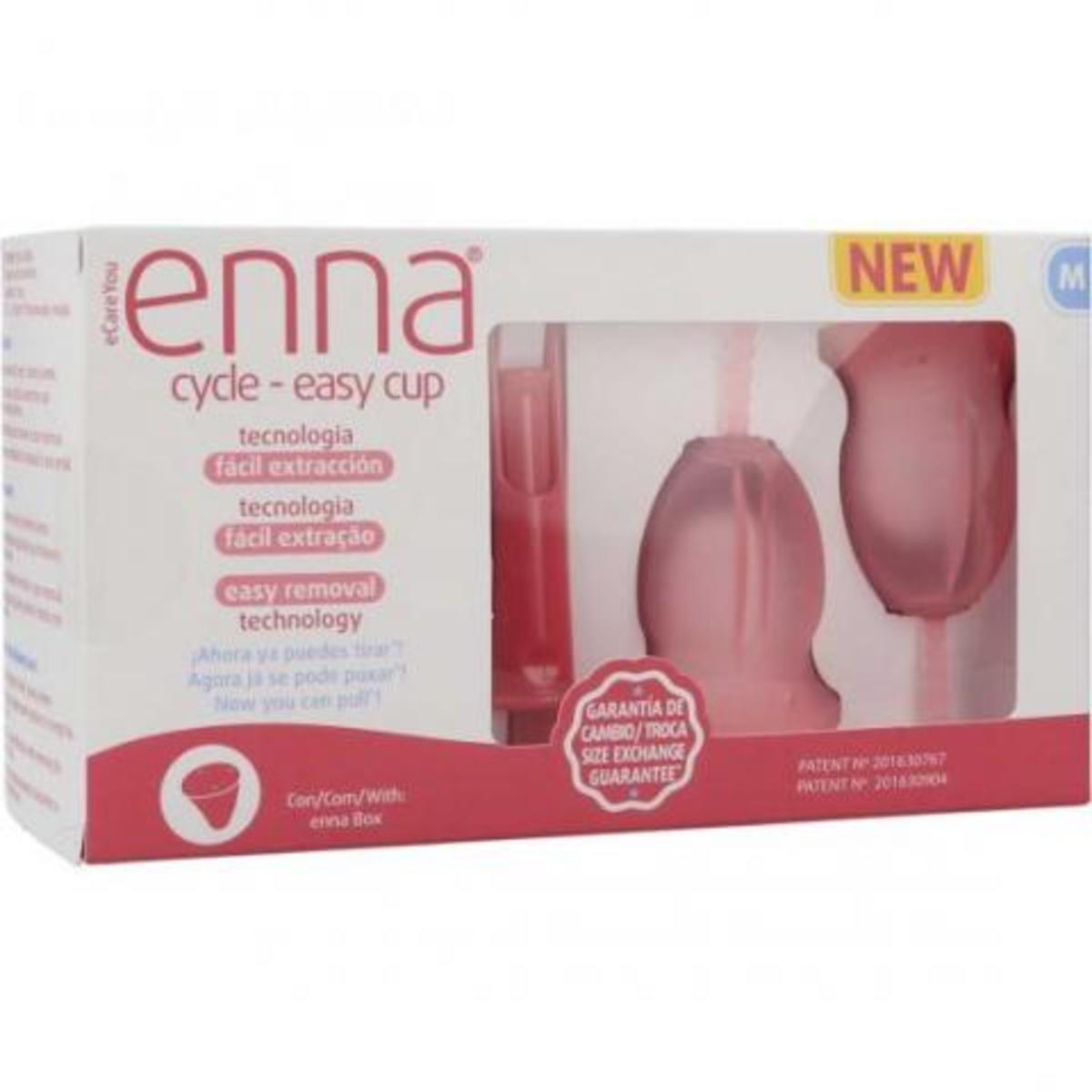 Enna cycle easy cup 2 copas menstruales talla M + aplicador