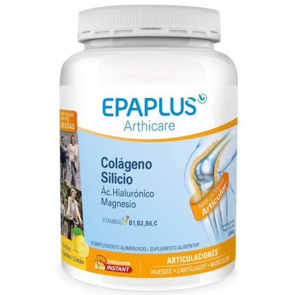 EPAPLUS Arthicare Collagene + Silicio + Ialuronico + Magnesio Polvere Limone – 334g