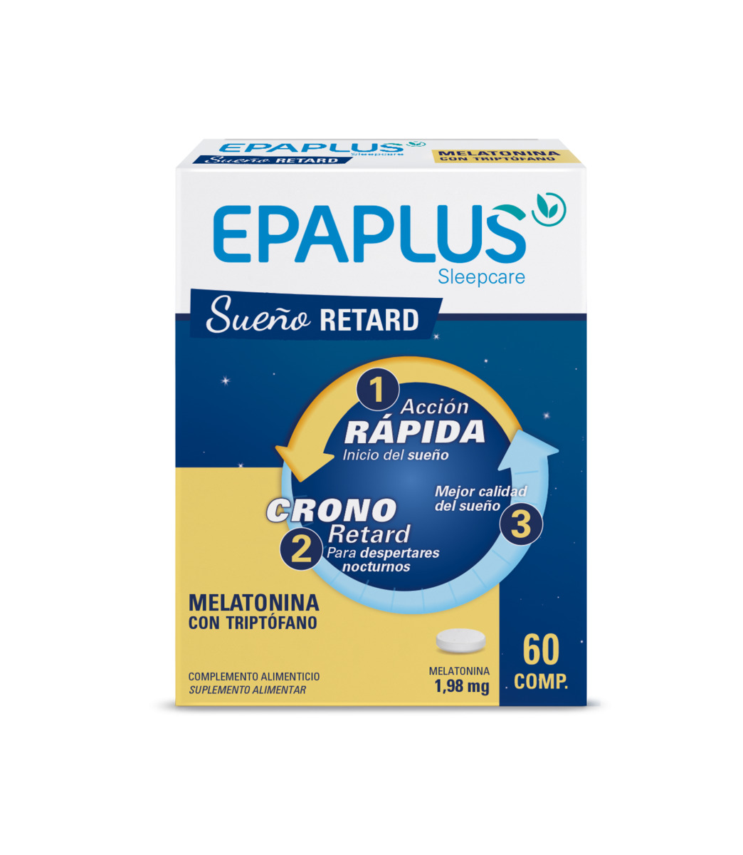 Epaplus Sleepcare Melatonina Retard Triptófano 60 comprimidos
