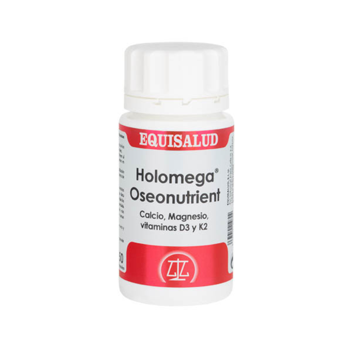 Equisalud Holomega Oseonutrient, calcio y magnesio con Vitaminas D3 y K2 50 cápsulas