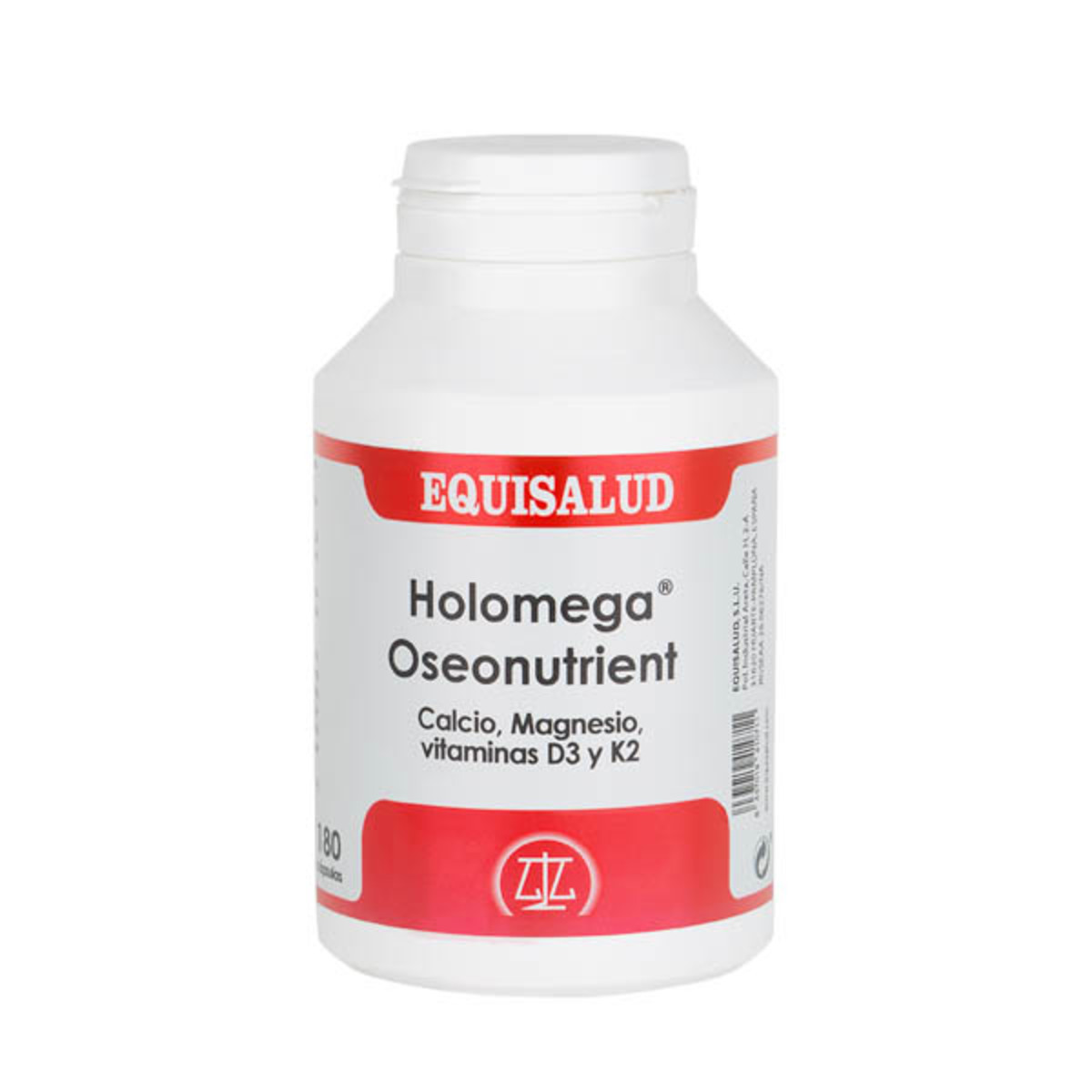 Equisalud Holomega Oseonutrient, calcio y magnesio con Vitaminas D3 y K2 180 cápsulas