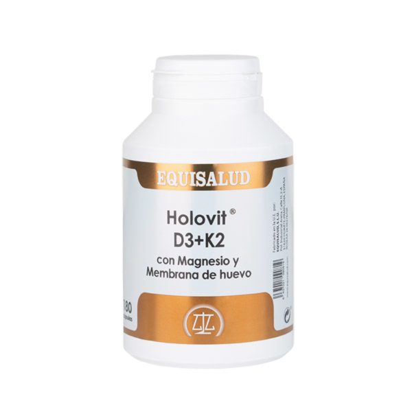 Equisalud Holovit D3+K2 mit Magnesium und Eierschalenmembran 180 Kapseln