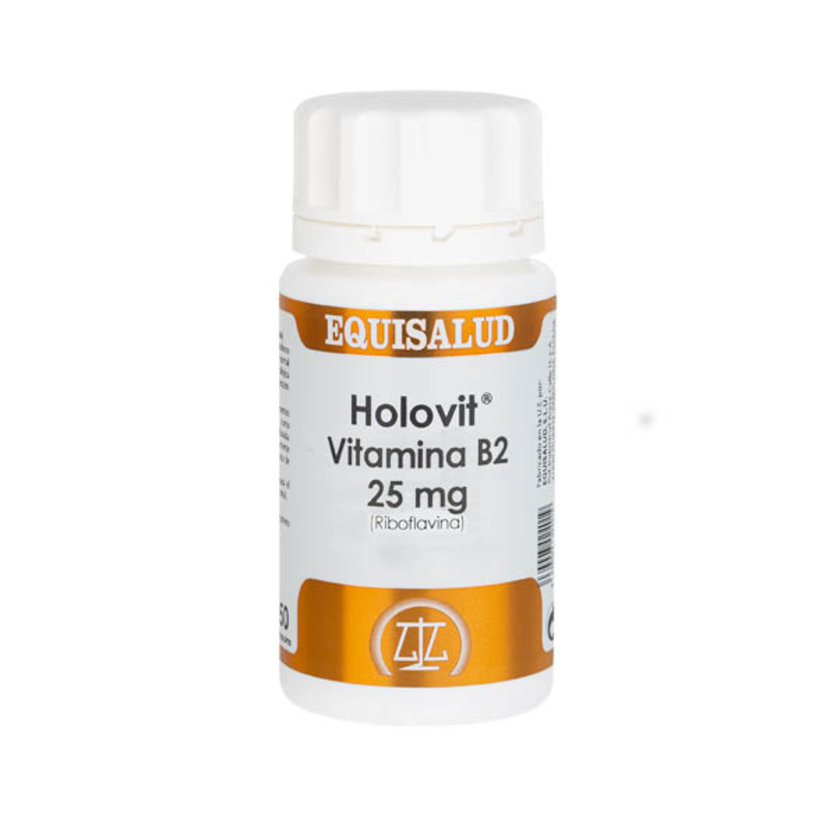 Equisalud Holovit Vitamina B2 25 miligramos 50 cápsulas