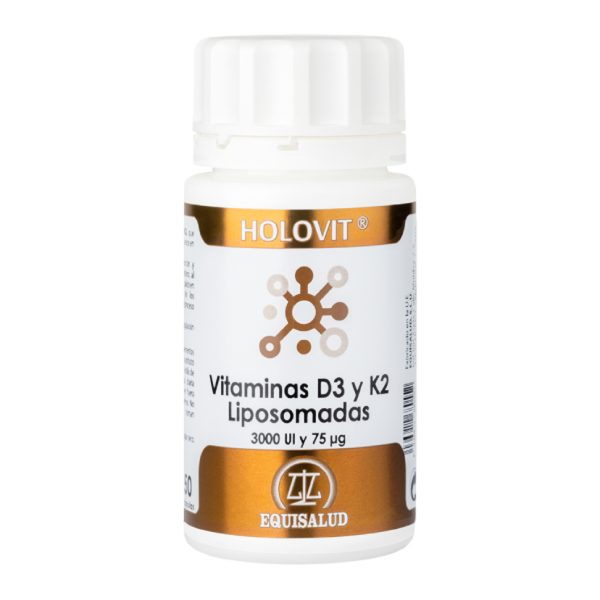 Equisalud Holovit Vitaminas D3 y K2 Liposomadas 50 cápsulas