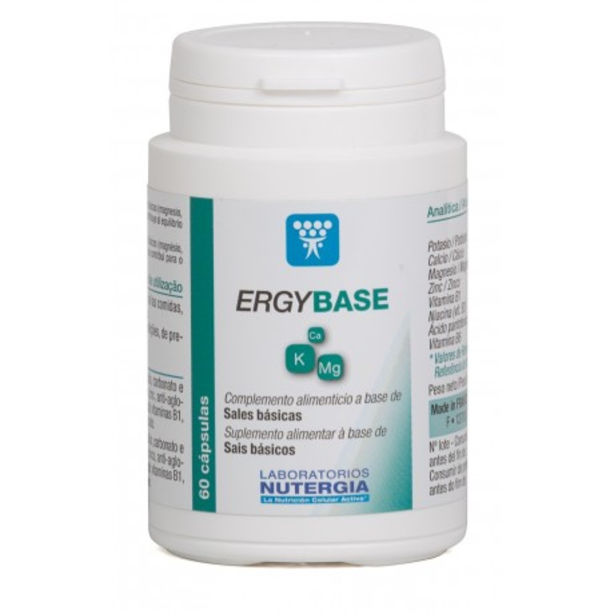Ergybase sales básicas 60 cápsulas Nutergia