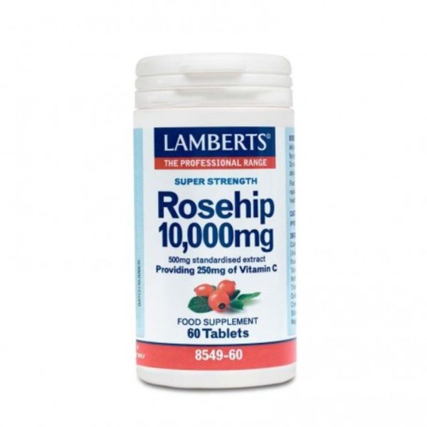 Escaramujo 10000 mg (Rosehip) 60 Comprimés Lamberts