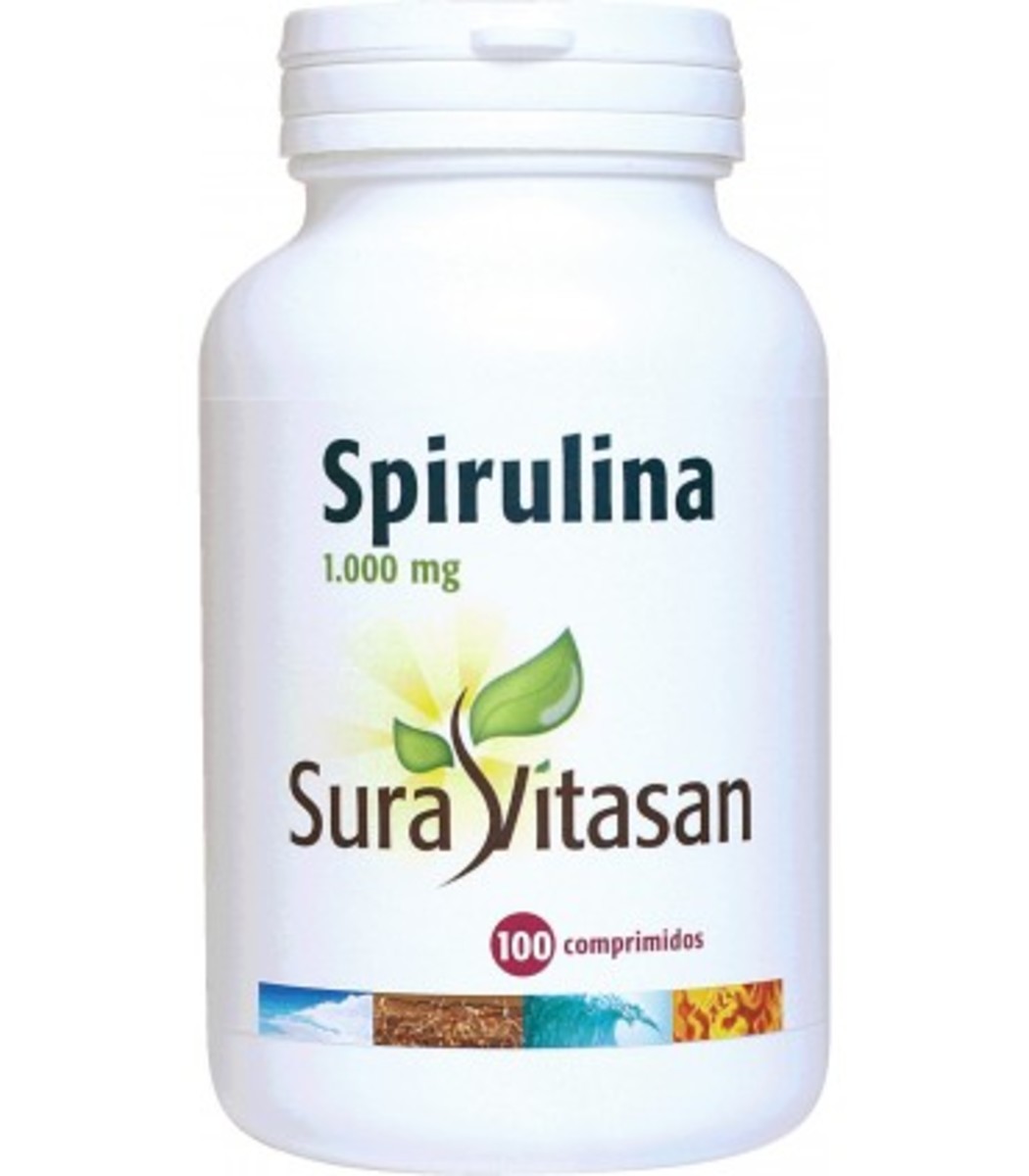Espirulina 1000 mg 100 Comprimidos Sura Vitasan