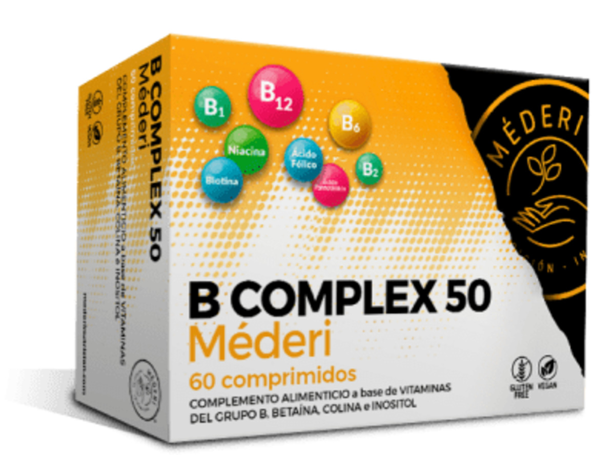 Estuche B-Complex 50 60 Comprimidos Mederi Nutrition