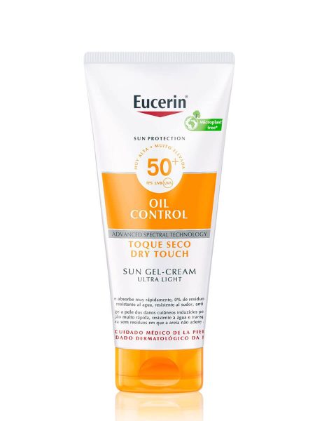 Eucerin protezione solare controllo olio tocco secco gel-crema spf50+ 200 ml