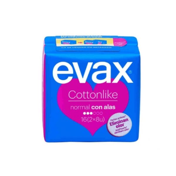 Evax Cottonlike Vleugels Normaal 16 Eenheden (Roze)