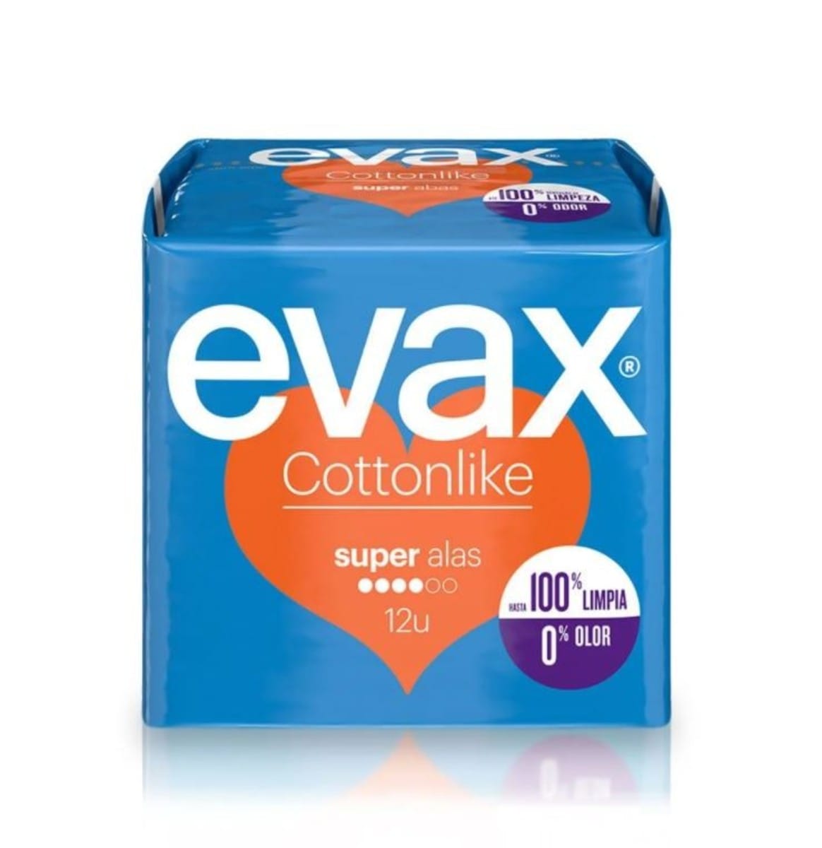 Evax Cottonlike Alas Super 12 Unidades (Naranja)