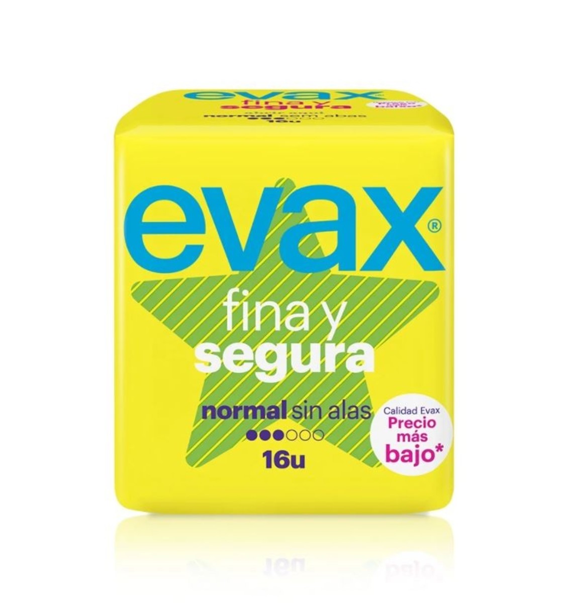 Evax Sin Alas Fina Y Segura Normal 16 Unidades