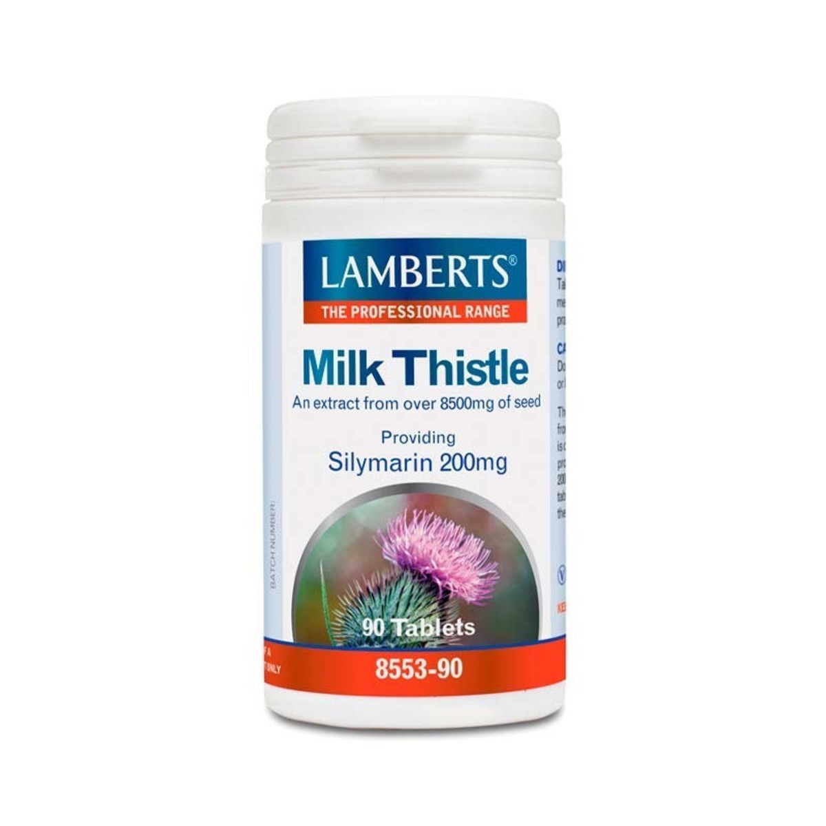 Extrato de Silimarina (Cardo Mariano) 90 Cápsulas Lamberts