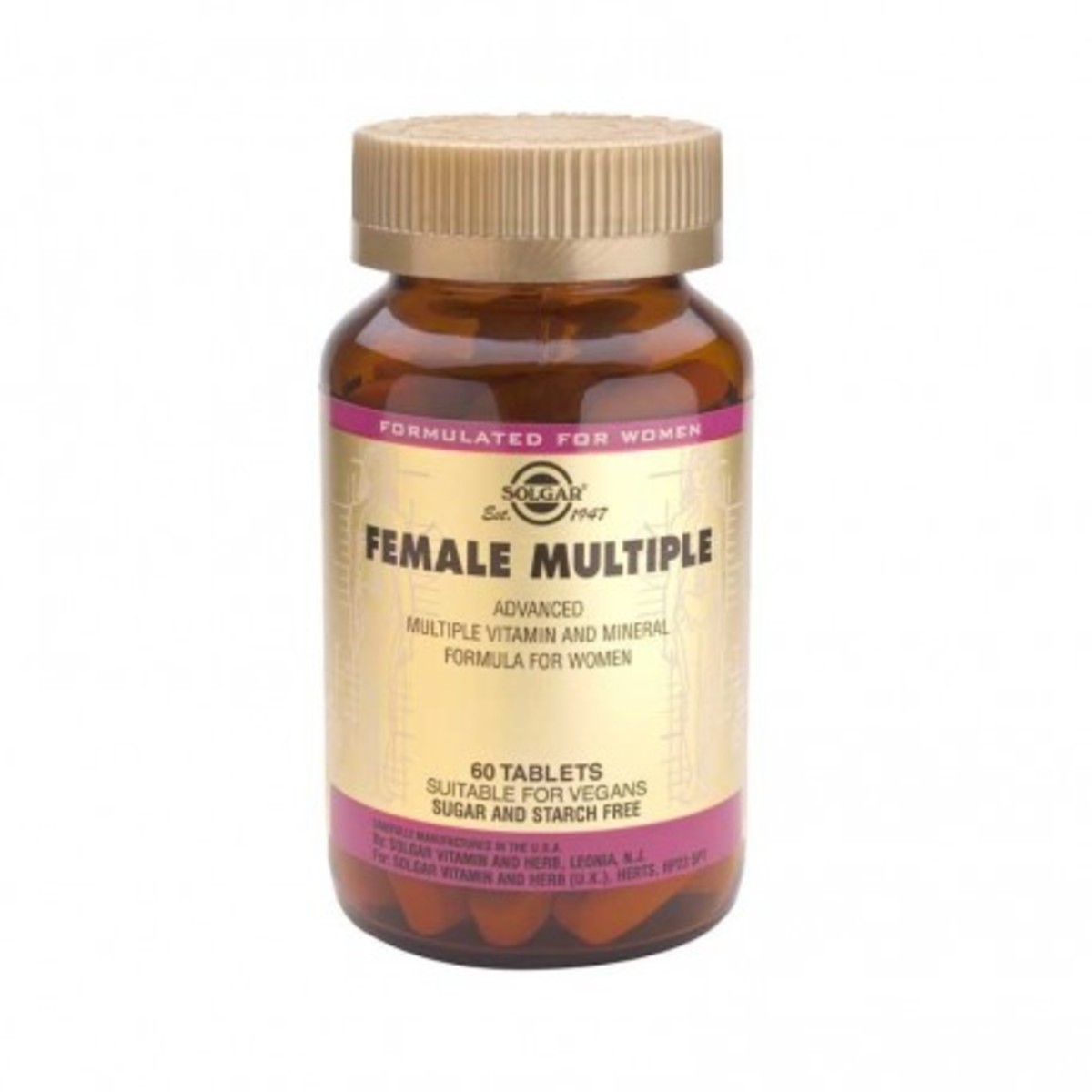 Female Múltiple Solgar 60 Comprimidos