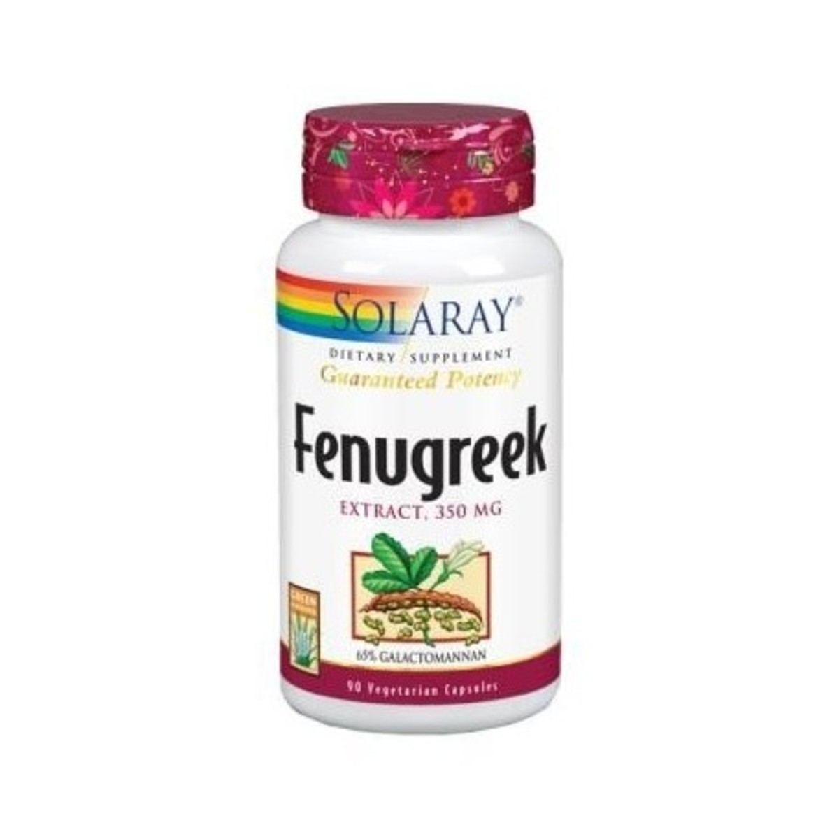 Fenugreek (Fenogreco) 350 mg 90 Cápsulas Solaray