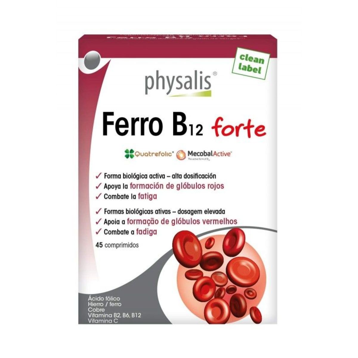 Ferro B12 Forte 60 comprimidos – Physalis