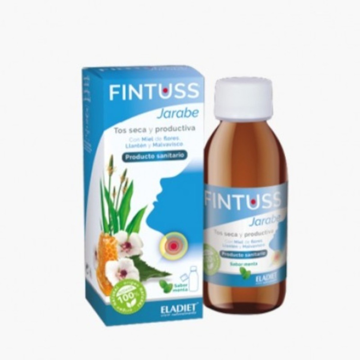 Fintuss Jarabe Adultos Sabor Menta Eladiet – 168g