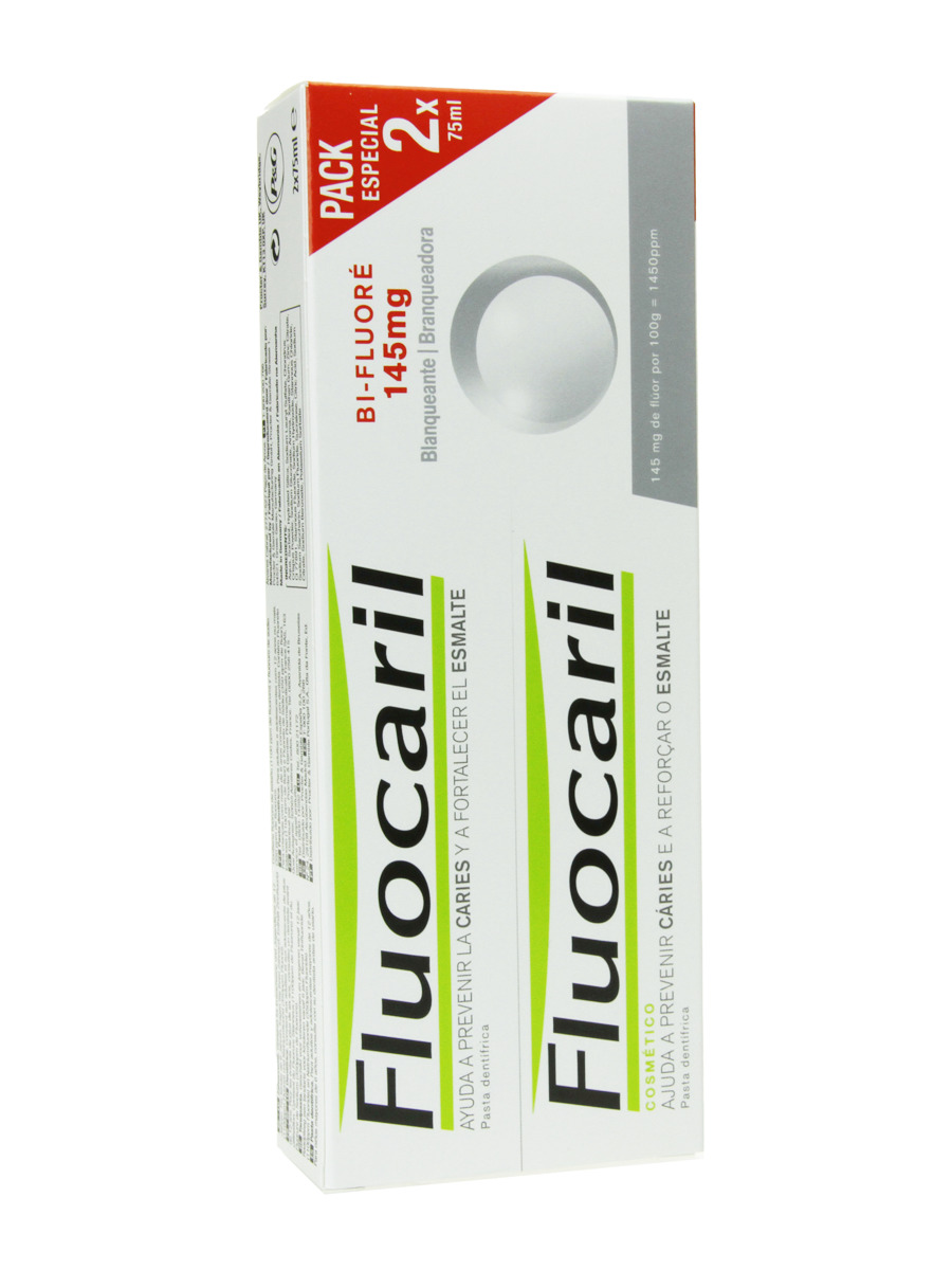 Fluocaril bi fluoré blanqueante duplo 2×75 ml