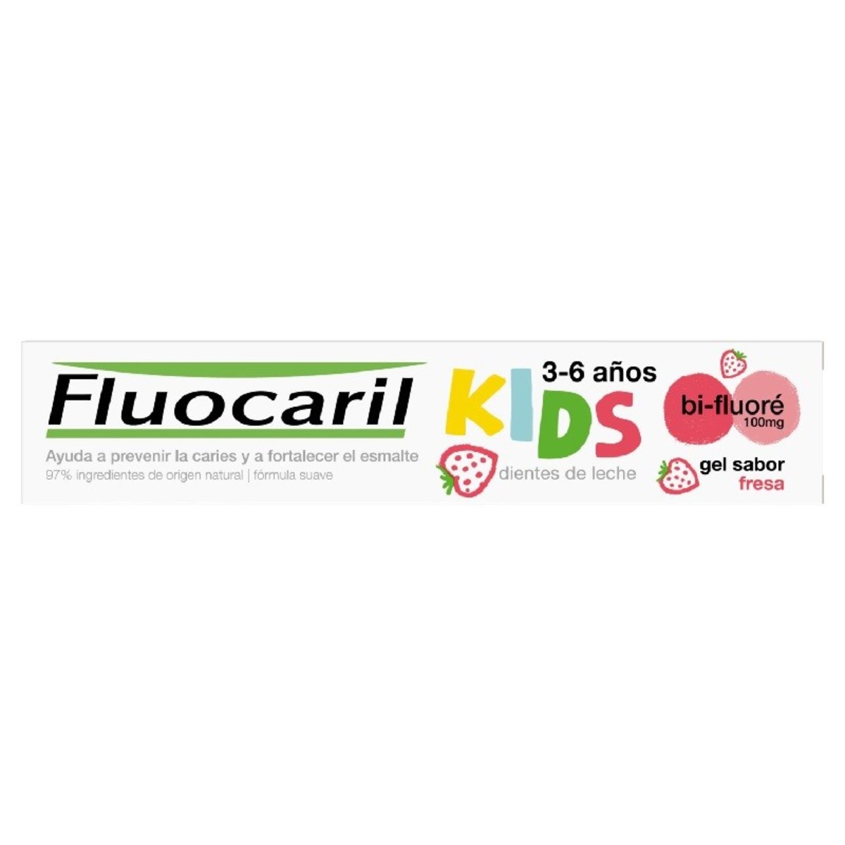 Fluocaril Kids Gel sabor morango 3-6 anos – 50ml
