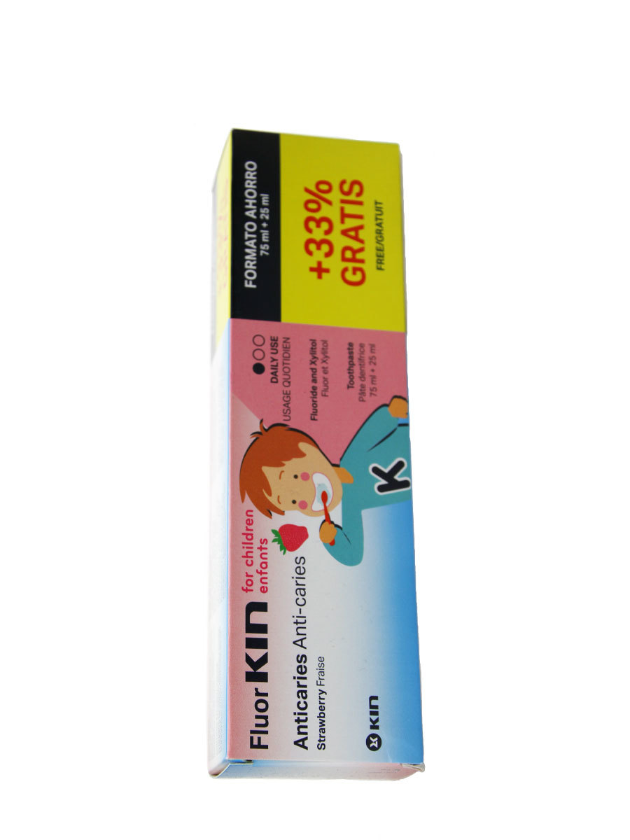 Fluor Kin Infantil Pasta Dental Fresa 75