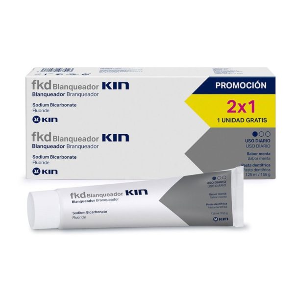 Fluor Kin Pâte Dentaire Blanchissante 125 ml (Pack 2)