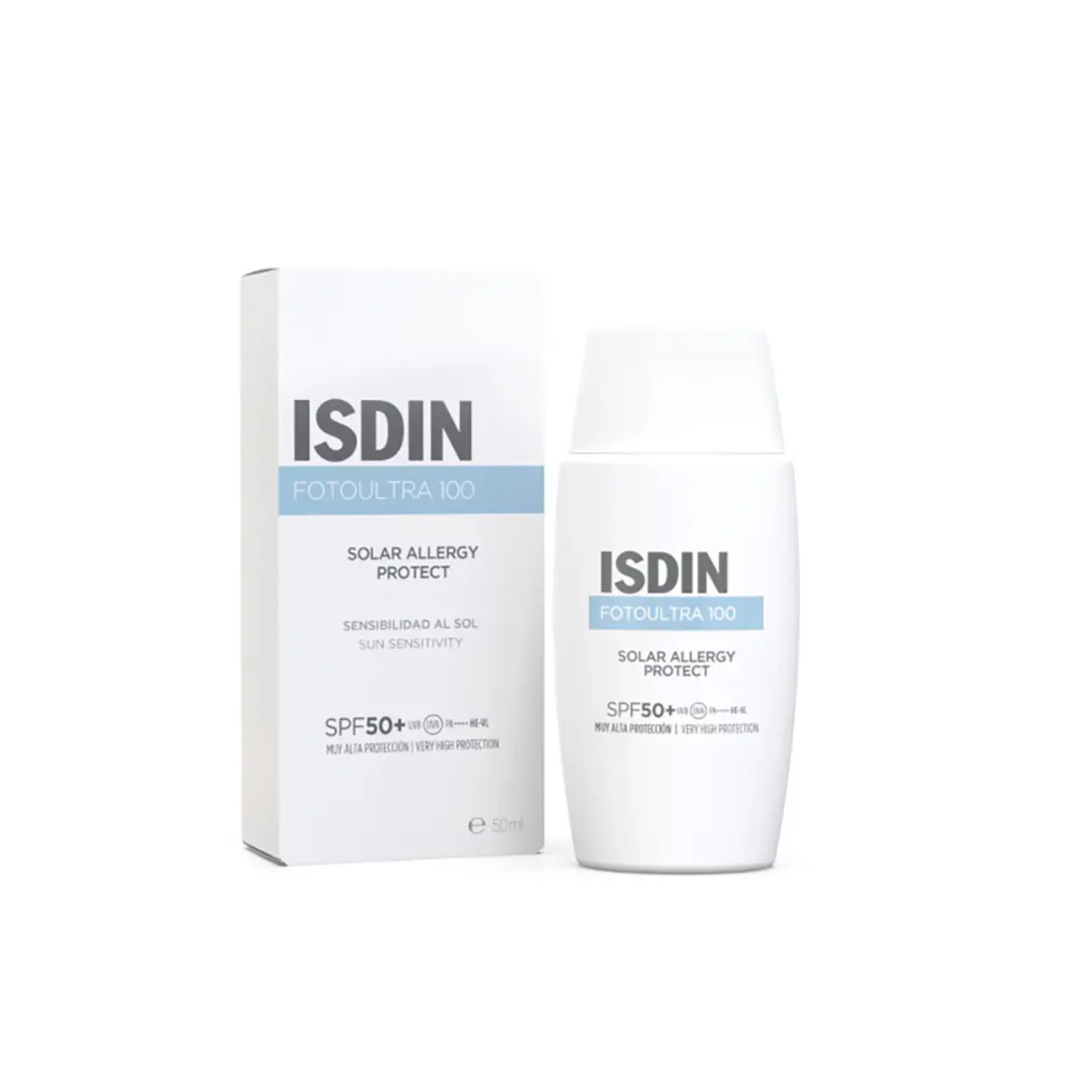 Foto Ultra Solar Allergy Fusion Fluid Spf100+ – Isdin – 50ml