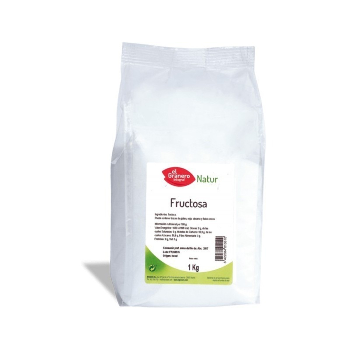 Fructosa 1 kg El Granero Integral