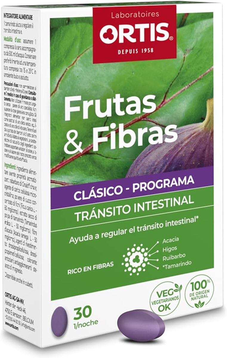 Frutas Y Fibras Clasico 30 Comprimidos Ortis