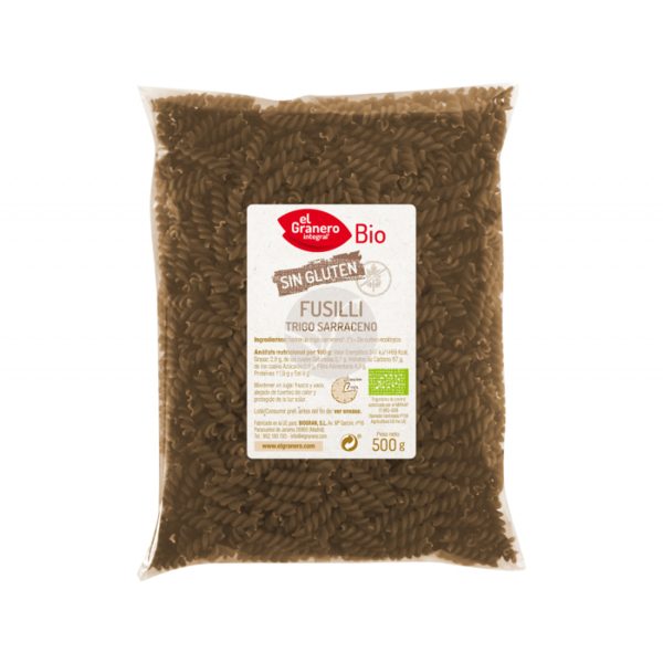 Fusilli van Boekweit Bio Zonder Gluten Het Granero Integral – 500g