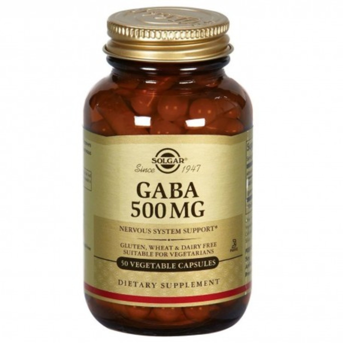 Gaba 500 mg 50 Cápsulas Solgar