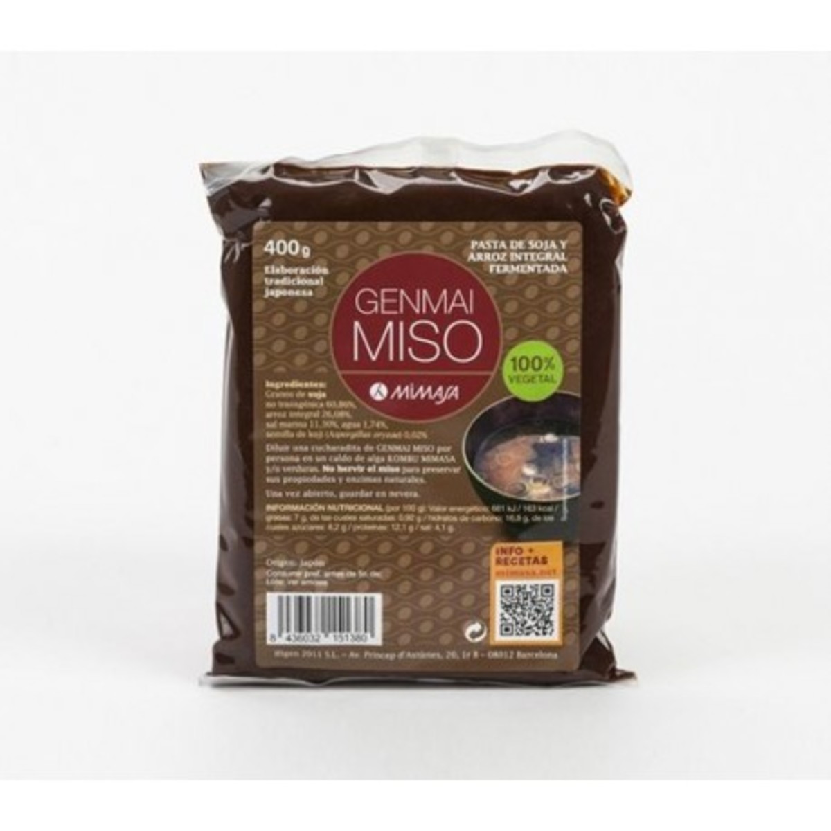 Genmai Miso Arroz Integral Mimasa – 400g