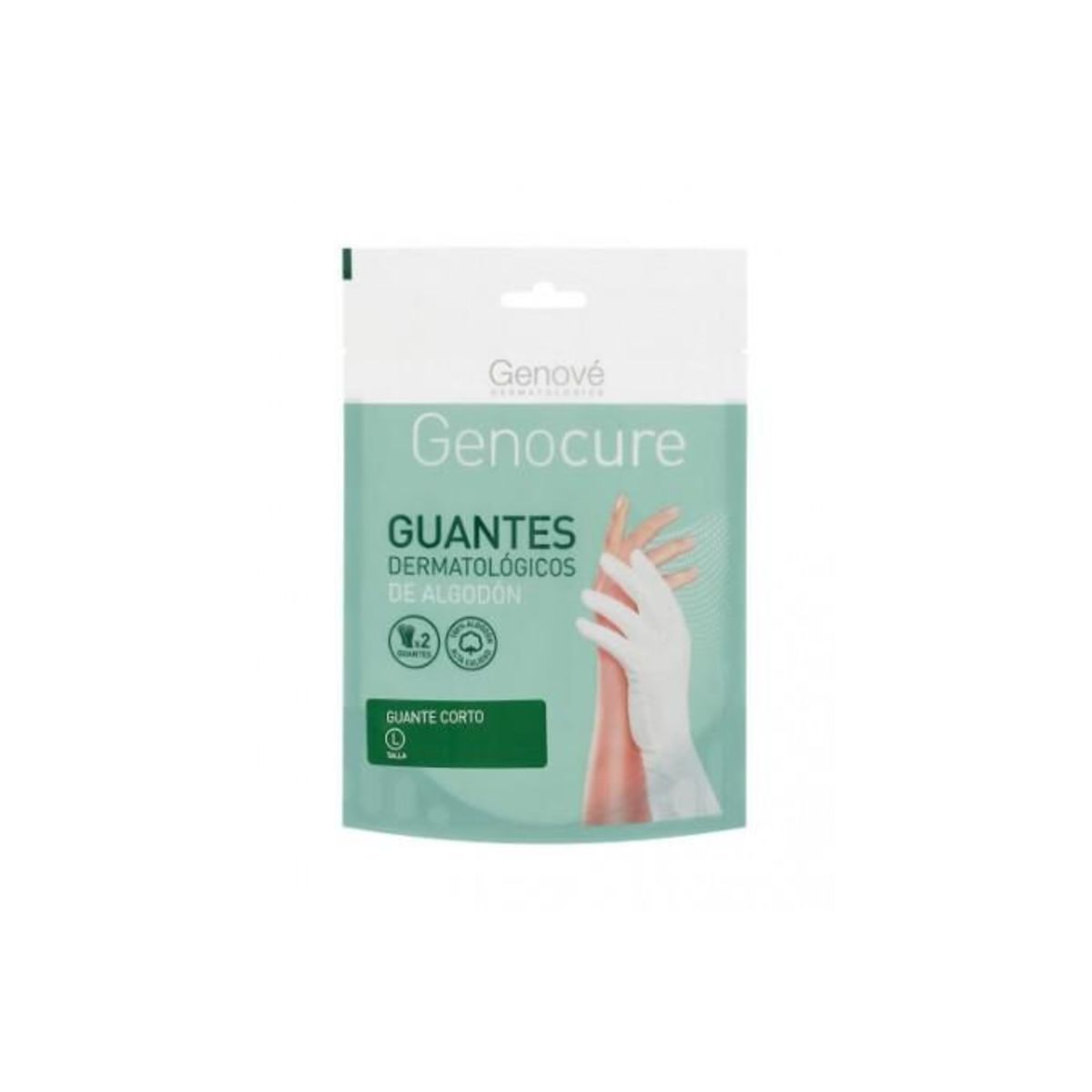 Genové guantes dermatológicos de algodón talla-L