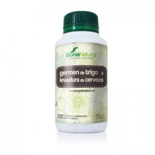 Germe de blé et levure de bière 500 comprimés Soria Natural
