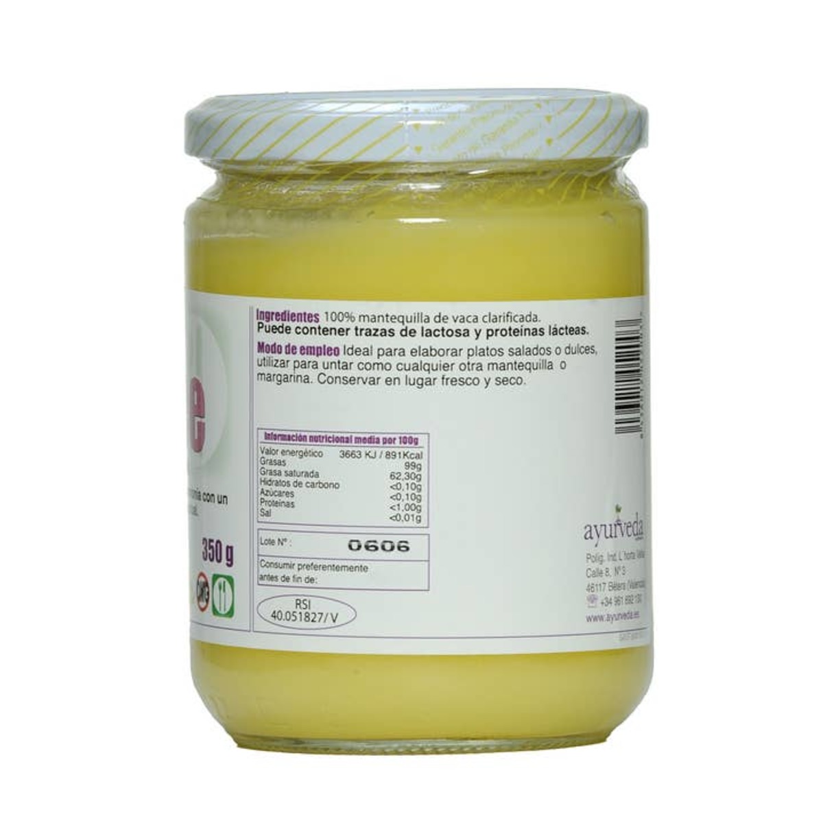 Ghee Mantequilla Clarificada Vaca – 350g