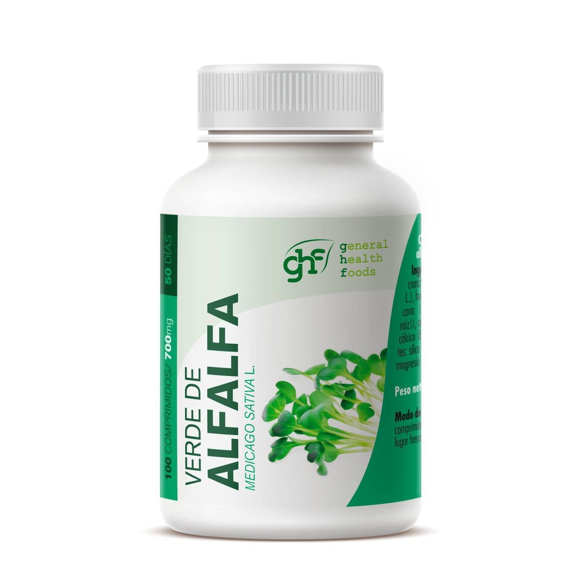 GHF Verde Alfalfa 100 comprimidos 700 mg